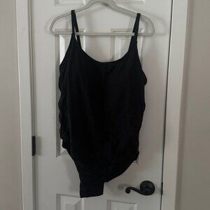 Andie Womens Plus One Piece Black Amalfi Swimsuit Size XXXL 3X New